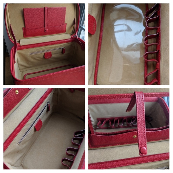 Gucci vintage bamboo vanity in red. RARE - Picture 3 of 11